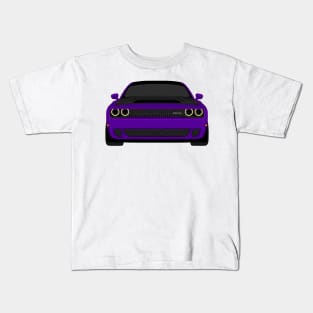 DODGE DEMON FRONT PURPLE Kids T-Shirt